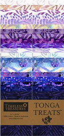 Timeless Treasures Tonga Treats Lilac Batik Strip Pack