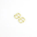 Sallie Tomato Roller Buckles 1 Inch Gold Set Of Two