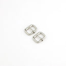 Sallie Tomato Roller Buckles 1 Inch Silver Set Of Two