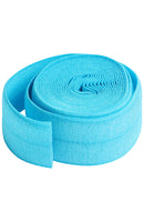 ByAnnie Fold Over Elastic 2YD Roll Parrott Blue