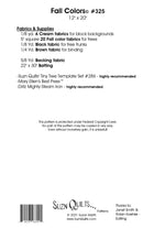 Fall Colors Table Runner Pattern