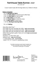 Farmhouse Table Runner Pattern