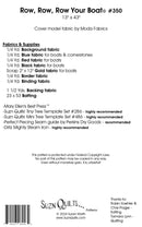 Row, Row, Row Your Boat Table Runner Pattern