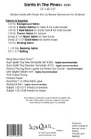 Santa In The Pines Table Runner Pattern