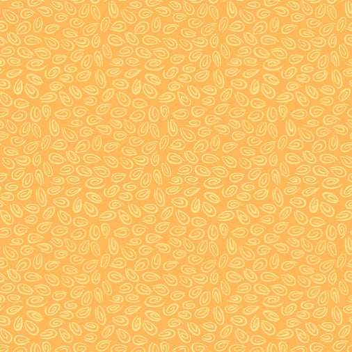 Under The Sea Swirls Orange Fabric