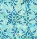 Windham Fabrics Sparkly Christmas Star Of Bethlehem Mint Batik Fabric