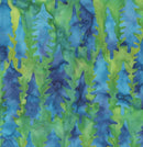 Windham Fabrics Sparkly Christmas Trees Aurora Batik Fabric