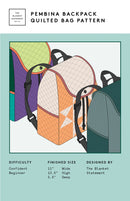 Pembina Backpack Pattern From The Blanket Statement