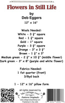 The Cottage Rose Flowers In Still Life Wool Applique Pattern