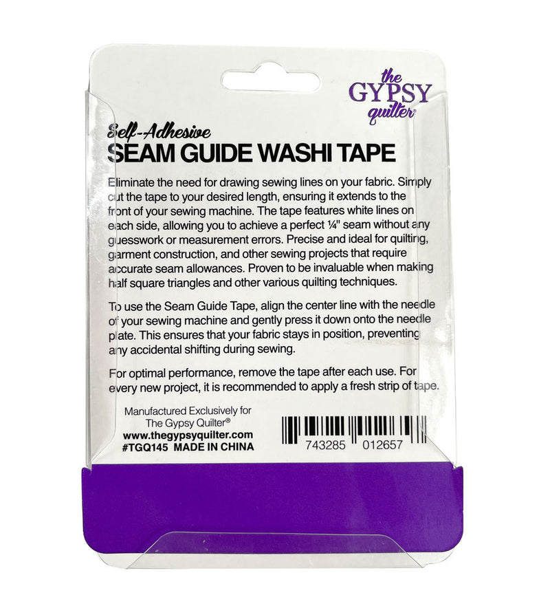 The Gypsy Quilter Seam Guide Washi Tape