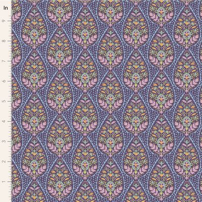 Tilda Sanctuary Adina Eggplant Fabric