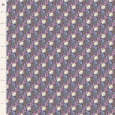 Tilda Sanctuary Cottonfield Eggplant Fabric