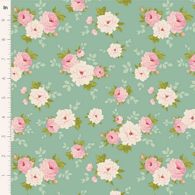 Tilda Sunday Brunch Pernille Teal Fabric