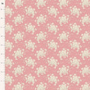 Tilda Sunday Brunch White Flower Pink Fabric