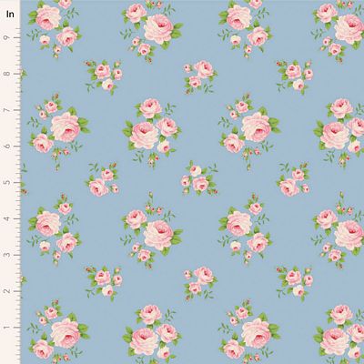 Tilda Sunday Brunch Mille Sky Fabric