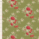 Tilda Merry Little Christmas Carol Moss Fabric