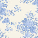 Tilda Something Blue Carol Pale Blue Fabric