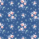 Tilda Something Blue First Kiss Denim Fabric