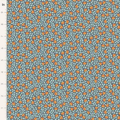 Tilda Wallflower Bellflower Prussian Fabric