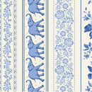 Tilda Something Blue Borders Blue Fabric