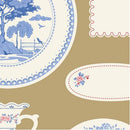 Tilda Something Blue Labels And Ornaments Ochre Fabric