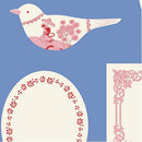 Tilda Something Blue Labels And Ornaments Blue Fabric