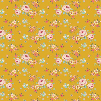 Tilda Creating Memories Gracie Yellow Fabric