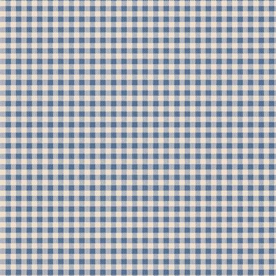 Tilda Creating Memories Woven Gingham Blue Fabric