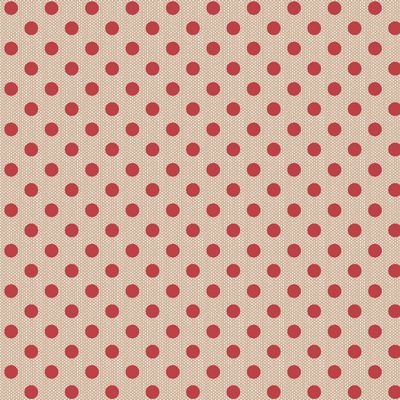 Tilda Creating Memories Woven Polka Dot Red Fabric