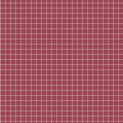 Tilda Creating Memories Woven Plaid Burgundy Fabric