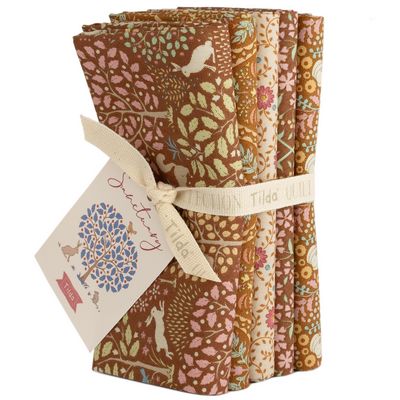 Tilda Sanctuary Caramel And Ochre Fat Quarter Bundle