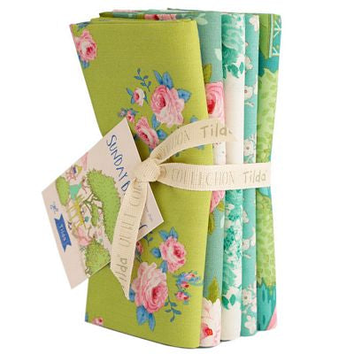 Tilda Sunday Brunch Teal Lime Fat Quarter Bundle