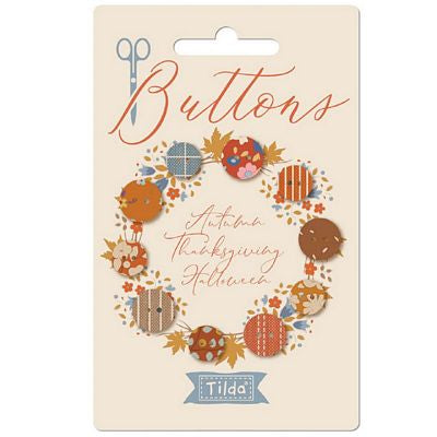 Tilda Creating Memories Autumn Thanks Buttons