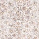 Timeless Treasures Style Flowers Oat Batik Fabric