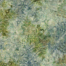 Timeless Treasures Dotty Grids Pasture Batik Fabric