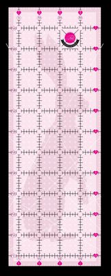 Tula Pink Non Slip 4.5 x 12.5  Rabbit Ruler