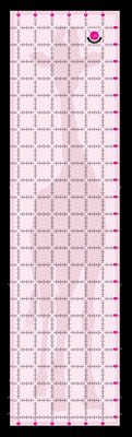 PREORDER Tula Pink Non Slip 6.5 x 24.5 Giraffe Ruler