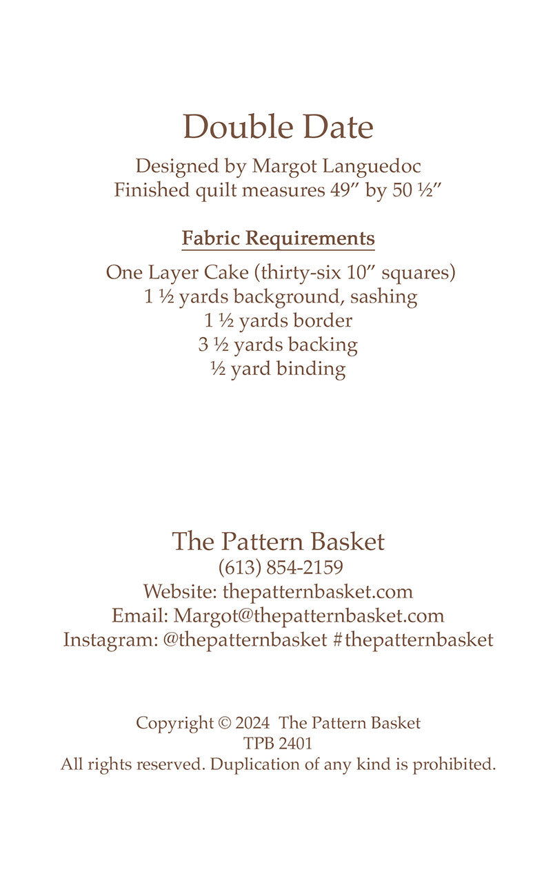 The Pattern Basket Double Date Pattern