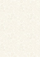 Lewis And Irene Tiny Tonals Butterfly Floral Cream On Cream Fabric