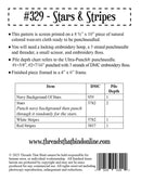 Stars And Stripes Punch Needle Pattern