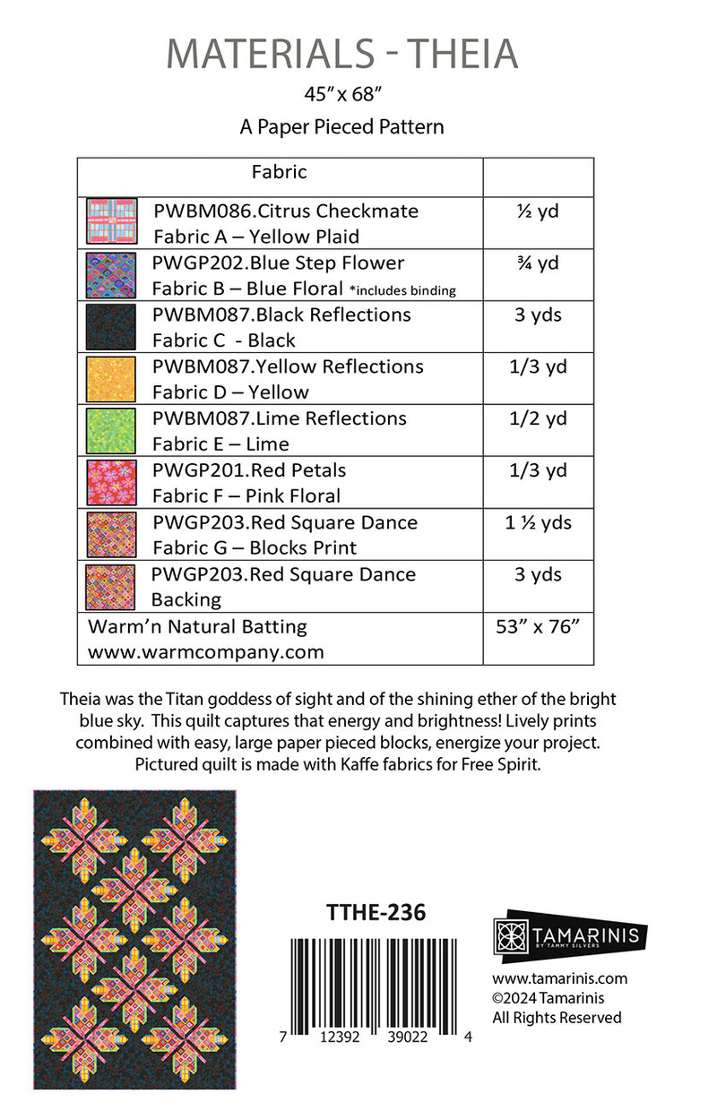Theia Quilt Pattern