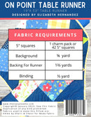 Shots On Point Table Runner Pattern