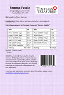 Femme Fatale Quilt Pattern