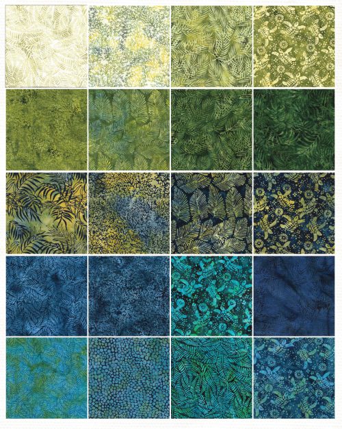 Island Batik Turtle Cove Batik Strip Pack