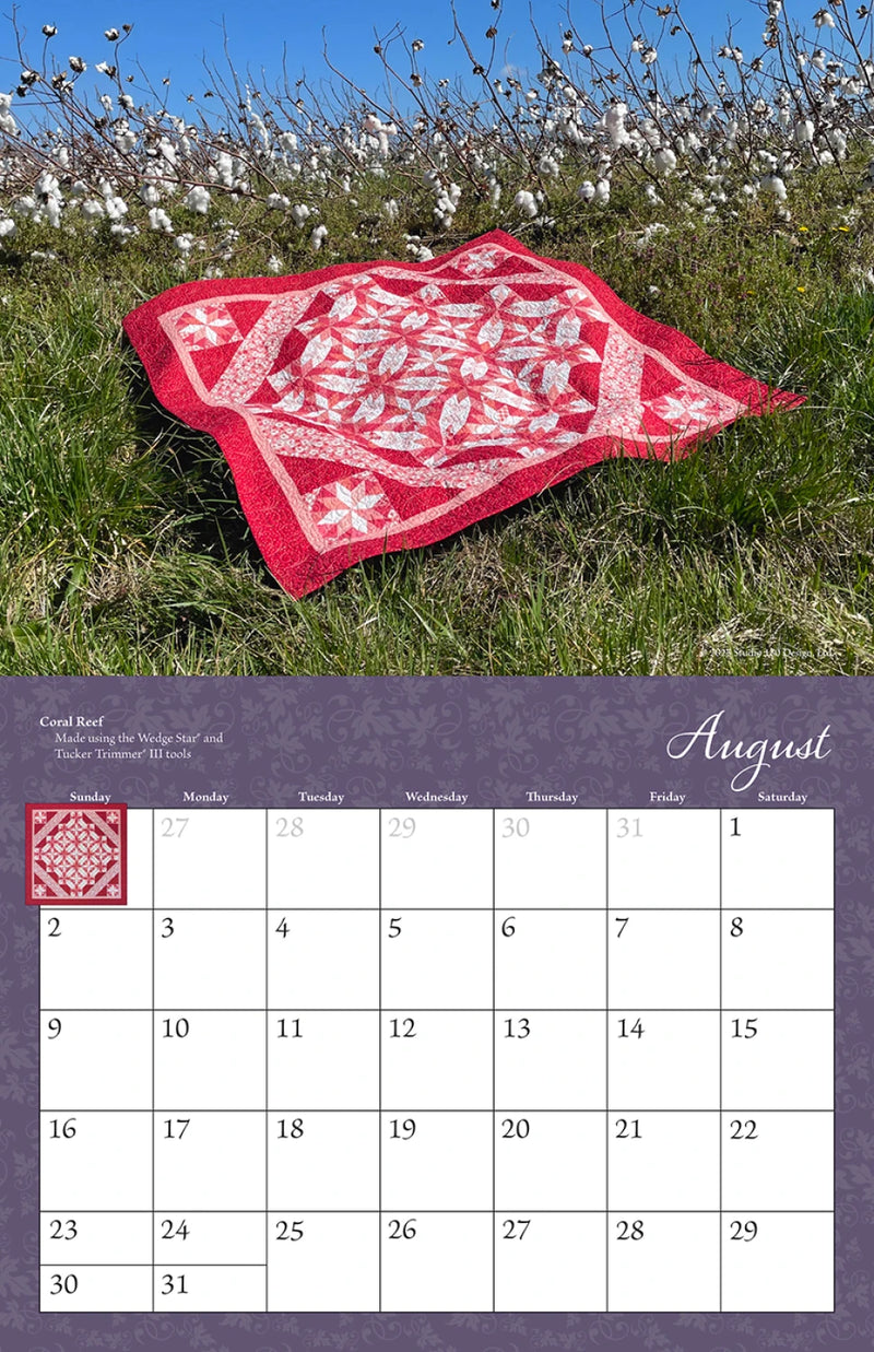 A Year Of Quilts Wall Calendar 2026