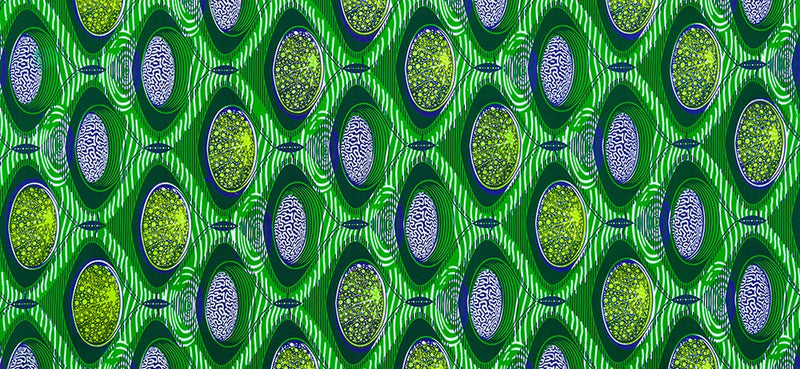 Uniwax Prints From The Ivory Coast Peapod Fabric