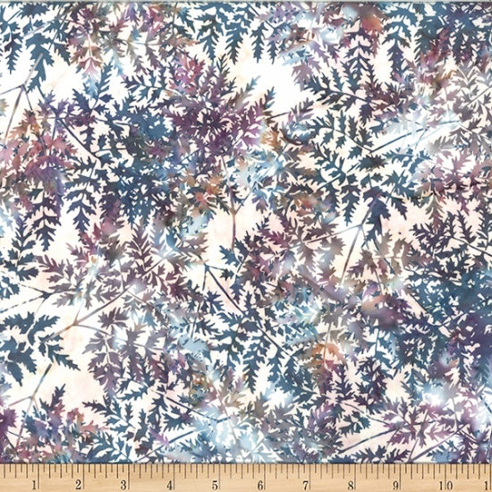 Hoffman Fabrics Bali Batik Abalone Large Fern Fabric