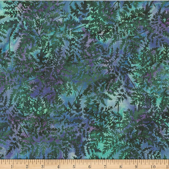 Hoffman Fabrics Bali Batik Chamomile Large Fern Fabric