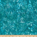 Hoffman Fabrics Bali Batik Aquamarine Ditsy Flowers Fabric