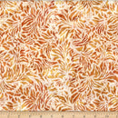 Hoffman Fabrics Bali Batik Apricot Floral Stems Fabric